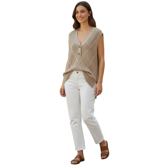 Cyrus Jackets & Blazers - Cyrus Y2K Preppy Button Front Sweater Vest Womens M NWOT